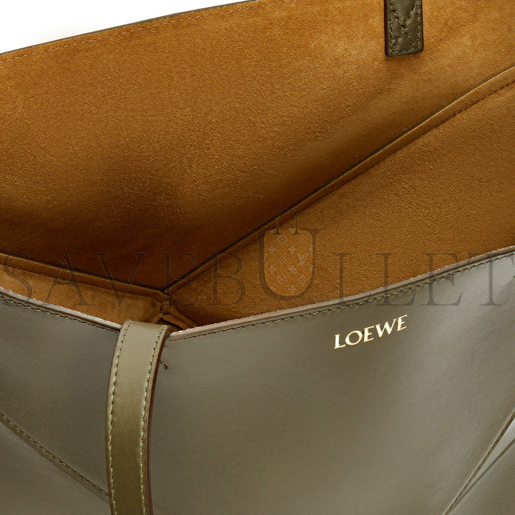 l*ew* medium puzzle fold tote in shiny calfskin a657g50x01 (31.5*25.5*14.5cm)